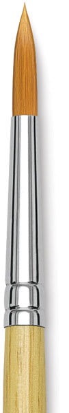 Blick Academic Synthetic Golden Taklon Brushes - Closeup of single brush tip