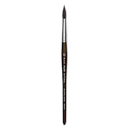 Blick Studio Natural Squirrel Brush - Round, Black Handle, Size 10