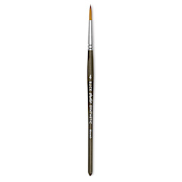 Blick Studio Short Handle Synthetic Brush - Round, Black Handle, Size 4