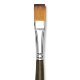 Blick Studio Short Handle Synthetic Brush - One-Stroke Wash, Short Handle, 1/2", close up