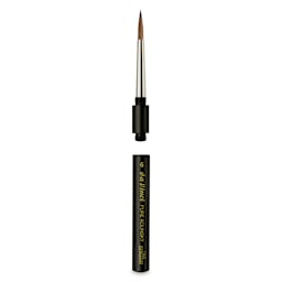 Da Vinci Maestro Kolinsky Brush - Travel Round, Short Handle, Size 6 brush removed from handle