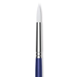 Blick Scholastic Short Handle Wonder White Brush - Round, Size 8 close up