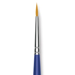 Blick Scholastic Short Handle Golden Taklon Brush - Round, Size 1