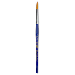 Blick Scholastic Short Handle Golden Taklon Brush - Round, Size 8