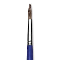 Blick Scholastic Camel Hair Brush - Round, Short Handle, Size 10 close up