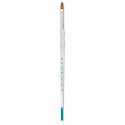 Royal & Langnickel Soft Grip Synthetic Sable Brushes - Filbert, Short Handle, Size 6