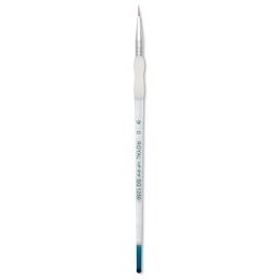 Royal & Langnickel Soft Grip Synthetic Sable Brushes - Round, Short Handle, Size 0