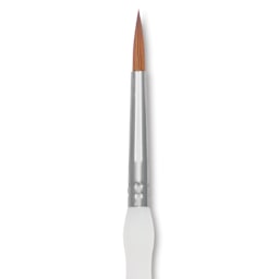 Royal & Langnickel Soft Grip Synthetic Sable Brushes - Round, Short Handle, Size 5, close-up