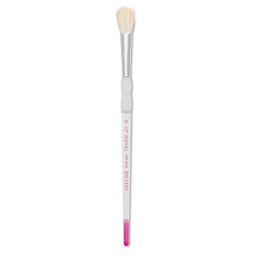 Royal & Langnickel Soft Grip White Goat Hair Mop Brush - Short Handle, Size 1/2"