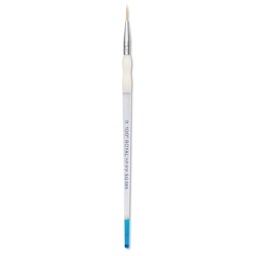 Royal & Langnickel Soft Grip Golden Taklon Brush - Script Liner, Short Handle, Size 10/0