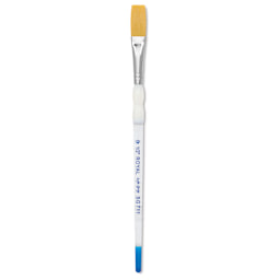 Royal & Langnickel Soft Grip Golden Taklon Brush - Stroke, Short Handle, Size 1/2"