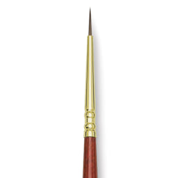 Blick Master Kolinsky Sable Brush - Round, Long Handle, Size 0 close up