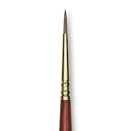 Blick Master Kolinsky Sable Brush - Round, Long Handle, Size 1 close up