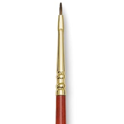 Blick Master Kolinsky Sable Brush - Bright, Long Handle, Size 2/0 close up