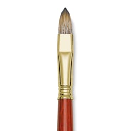 Blick Master Synthetic Brush - Filbert, Long Handle, Size 12, close-up