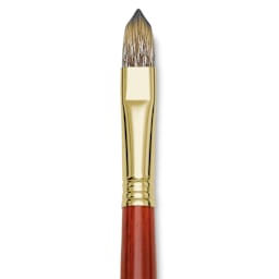 Blick Master Synthetic Brush - Filbert, Long Handle, Size 14, close-up