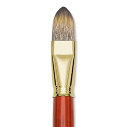 Blick Master Synthetic Brush - Filbert, Long Handle, Size 24, close-up