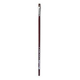 Da Vinci Black Sable Brush - Bright, Long Handle, Size 10