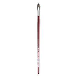 Da Vinci Black Sable Brush - Regular Filbert, Long Handle, Size 10