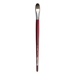 Da Vinci Black Sable Brush - Regular Filbert, Long Handle, Size 20