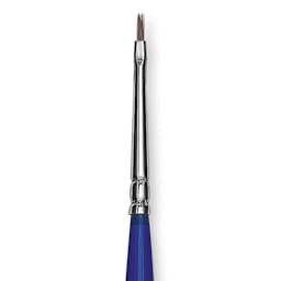 Blick Scholastic Red Sable Brush - Bright, Long Handle, Size 0 close up