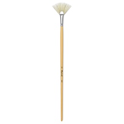 Raphaël D'Artigny Interlocked White Bristle Brush - Fan brush shown upright