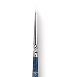 Escoda Optimo Kolinsky Sable Brush - Pointed Round, Long Handle, Size 3/0 close up