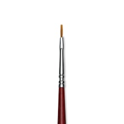 Escoda Bravo Light Ox Hair Brush - Bright, Long Handle, Size 0 close up