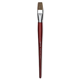 Escoda Bravo Light Ox Hair Brush - Bright, Long Handle, Size 24