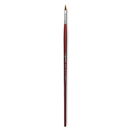 Escoda Bravo Light Ox Hair Brush - Long Filbert, Long Handle, Size 6