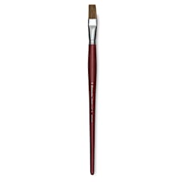Escoda Bravo Light Ox Hair Brush - Flat, Long Handle, Size 18