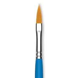 Princeton Select Synthetic Brush - Pointed Filbert, Short Handle, Size 4 close up