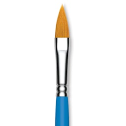 Princeton Select Synthetic Brush - Pointed Filbert, Short Handle, Size 8 close up