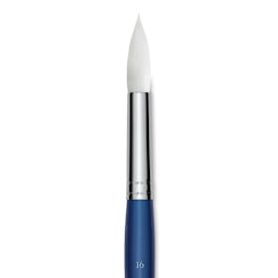 Princeton Summit Series 6850 Round Brush - Size 16, Short Handle, Synthetic close up