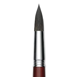 Escoda Aquario Squirrel Hair Brush - Round, Short Handle, Size 22, close-up