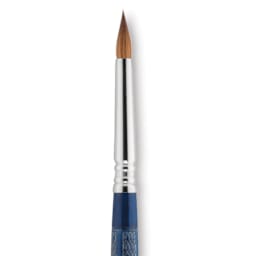 Escoda Optimo Kolinsky Sable Brush - Detailer Round, Short Handle, Size 8 close up