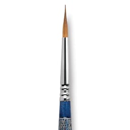 Escoda Optimo Kolinsky Sable Brush - Reservoir Liner, Short Handle, Size 4 close up