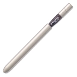 Escoda Barroco Toray Gold Synthetic Travel Brush - Round, Size 8, brush inserted inside the handle