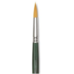 Escoda Barroco Toray Gold Synthetic Brush - Round, Short Handle, Size 5/0
