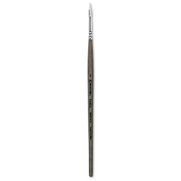 Escoda Perla Toray White Synthetic Brush - Bright, Short Handle, Size 2