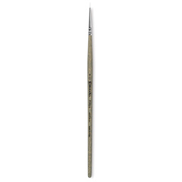 Escoda Perla Toray White Synthetic Brush - Round, Short Handle, Size 4/0