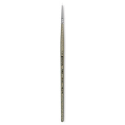 Escoda Perla Toray White Synthetic Brush - Round, Short Handle, Size 5/0