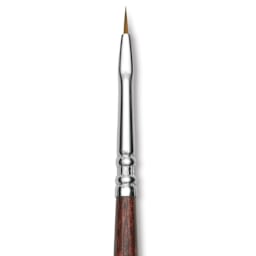 Escoda Prado Tame Synthetic Brush - Bright, Short Handle, Size 0 (Close-up of brush)
