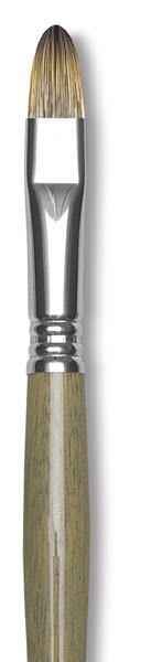 Escoda Tadami Synthetic Mongoose Brush - Bright, Short Handle, Size 12