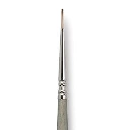 Escoda Tadami Synthetic Mongoose Brush - Round, Short Handle, Size 0 close up