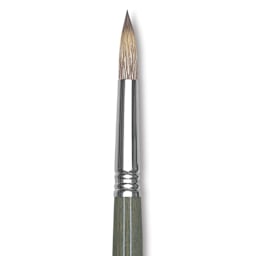 Escoda Tadami Synthetic Mongoose Brush - Round, Short Handle, Size 18