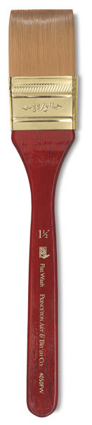 Princeton Heritage Sable Brush - Flat Wash, Short Handle, Size 1-1/2"