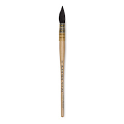 Isabey Original Siberian Blue Squirrel Brush - Quill Mop, Short Handle, Size 3