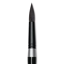 Silver Brush Black Velvet Brush - Round, Size 18 close up