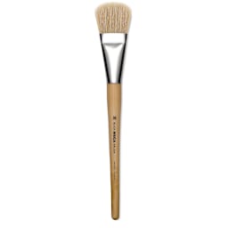 Blick Mega Natural Bristle Brush - Mega Filbert, Short Handle, Size 30